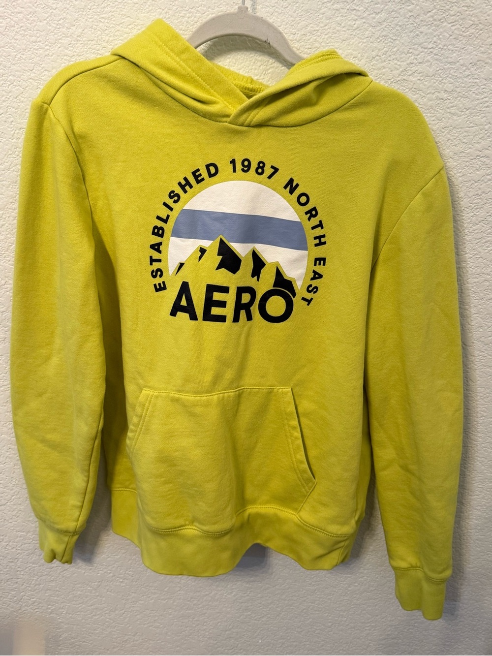 Aeropostale Neon Graphic Hoodie Medium